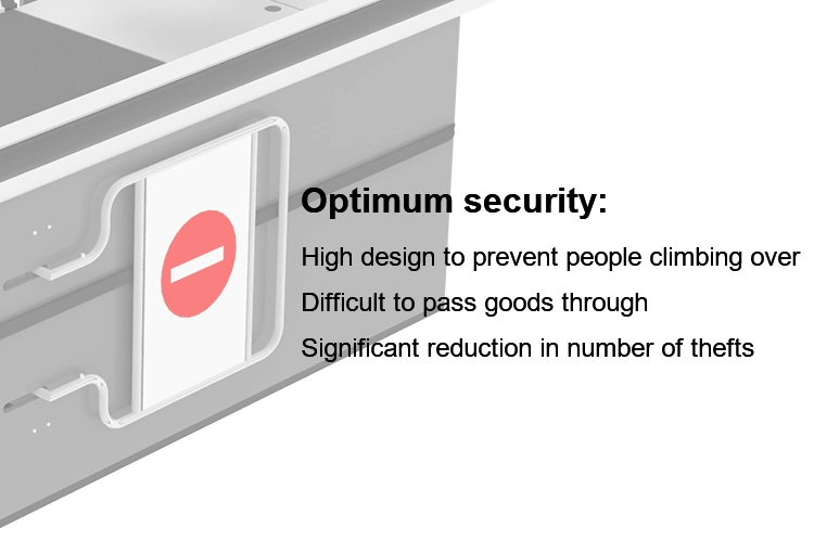 Counter Flap Barrier Turnstile Speed Automatic Supermarket Entry Gate