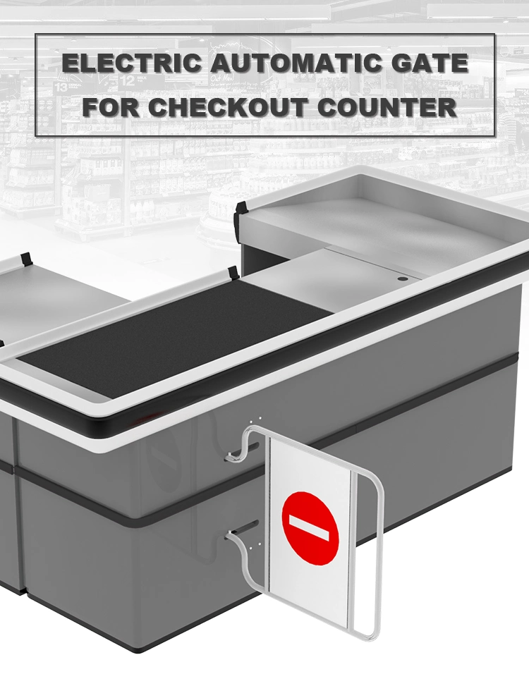 Counter Flap Barrier Turnstile Speed Automatic Supermarket Entry Gate